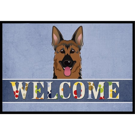Carolines Treasures German Shepherd Welcome Indoor & Outdoor Mat, 18 x 27 in. CA77350